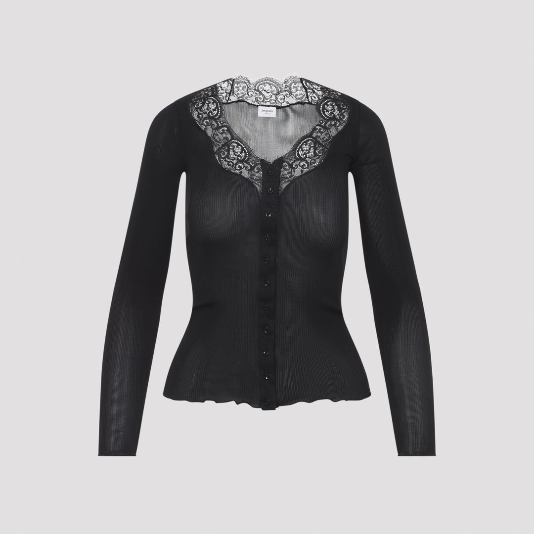 Saint Laurent Cardigan - Nero | afdbe639ada67dbe50c5faf2296c9f5708007353