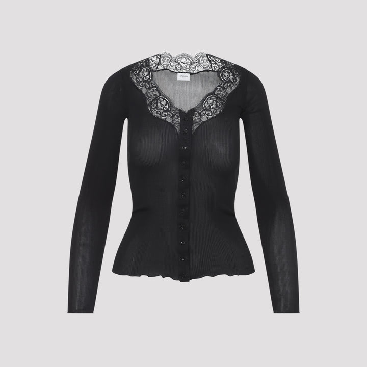 Saint Laurent Cardigan - Nero | afdbe639ada67dbe50c5faf2296c9f5708007353