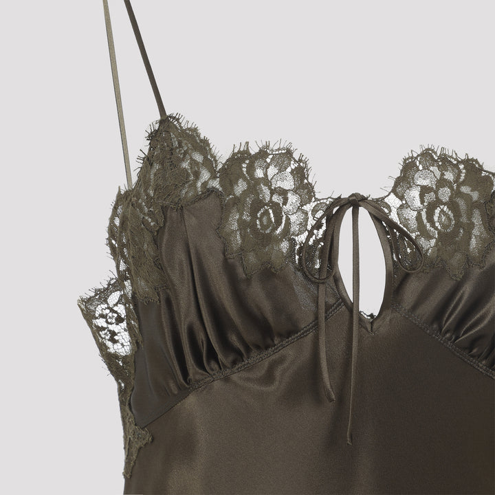 Saint Laurent Mini dresses - Verde | ed554d542ded3c2a38e7817521c0ca48381e779c