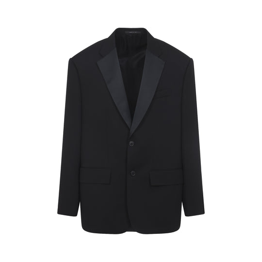 Black Tuxedo Wool Jacket