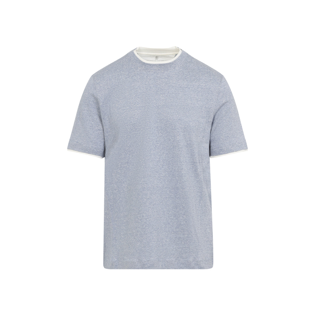 Brunello Cucinelli T-shirts - Blu | 39ca1eef3025355f869b21324dd7925f33b8e120
