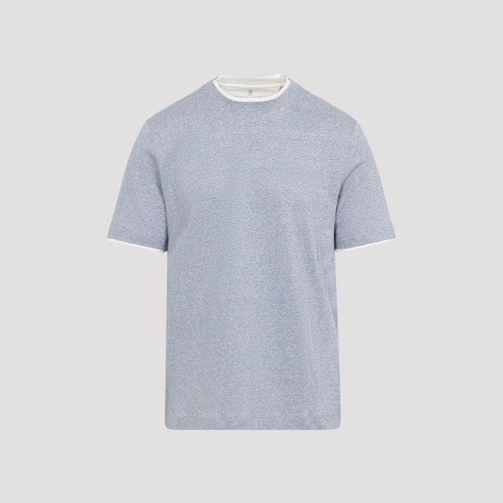 Brunello Cucinelli T-shirts - Blu | 740177ff54a87b772aa7a90033903167b86cab22