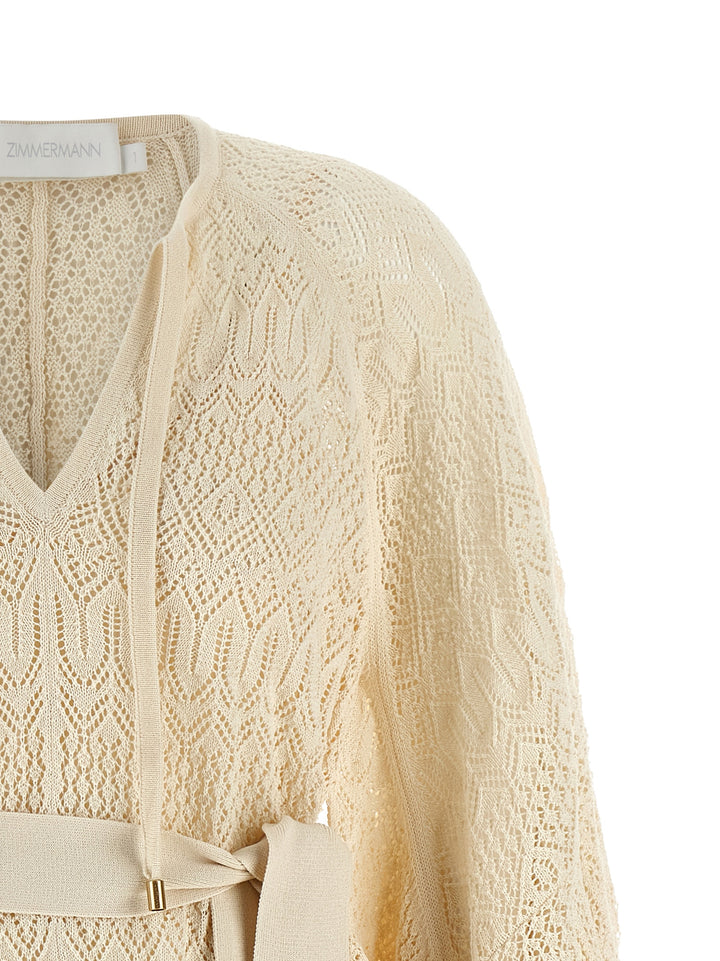 Zimmermann Coco Pointelle Lace Abiti - Beige | 4f5f6a6fffc51510c5d2369455404a7b1b7b1525