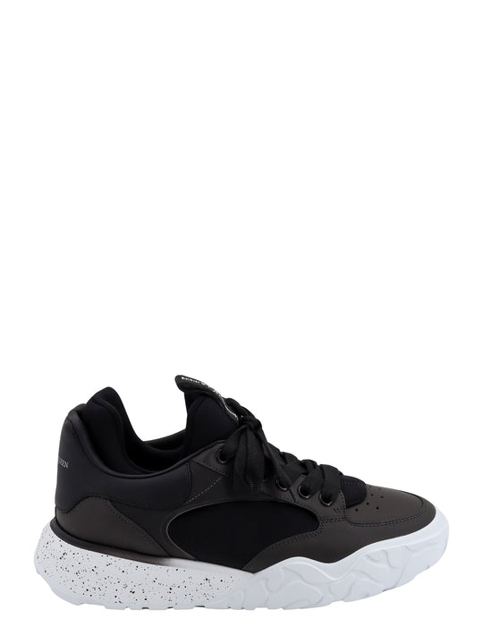 Leather And Neoprene Sneakers
