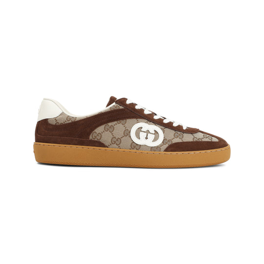 Beige G74 Suede Leather Sneakers