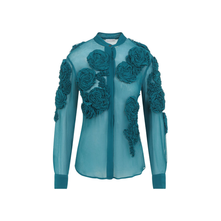 Dries Van Noten Blouse - Verde | baef0954e6fde8293bf113b0f852c19d75b42d09