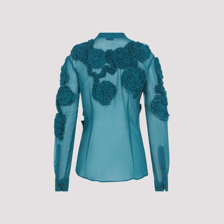 Dries Van Noten Blouse - Verde | 580ef53b41becf9fe2e5a7df8d43727ee318e886