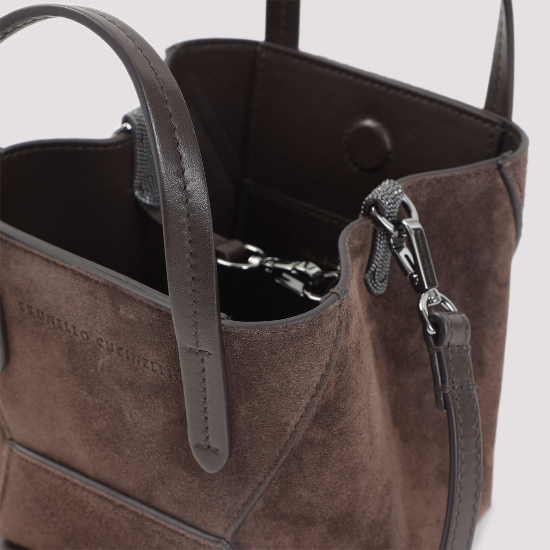 Brunello Cucinelli Borse a Spalla e Tracolla - Marrone | 64086cf23c6e04e1a88c1fc727fc80e676a4f9b4