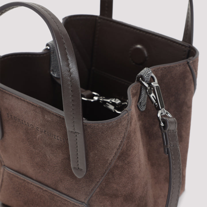 Brunello Cucinelli Borse a Spalla e Tracolla - Marrone | 64086cf23c6e04e1a88c1fc727fc80e676a4f9b4