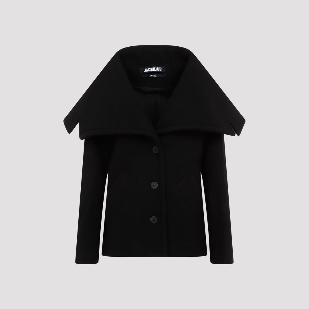 Jacquemus Double breasted & peacoat - Nero | 6e9fcbace3e43652fa36374ac17f72e66dc66aa6