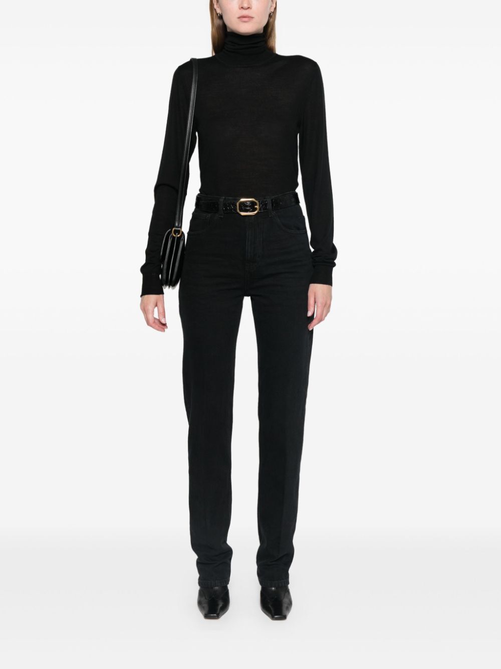 Saint Laurent Paris Turtle neck - Nero | b7e6e7ed68dc003a8f90ed93f4ba8dba8aa03dca