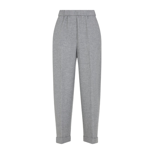 Grey Virgin Wool Pants