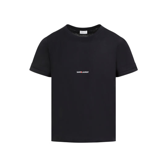 Black Crew Neck Cotton T-Shirt