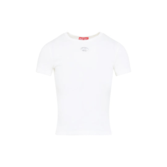 White T-Ele-Long-Od Cotton T-Shirt