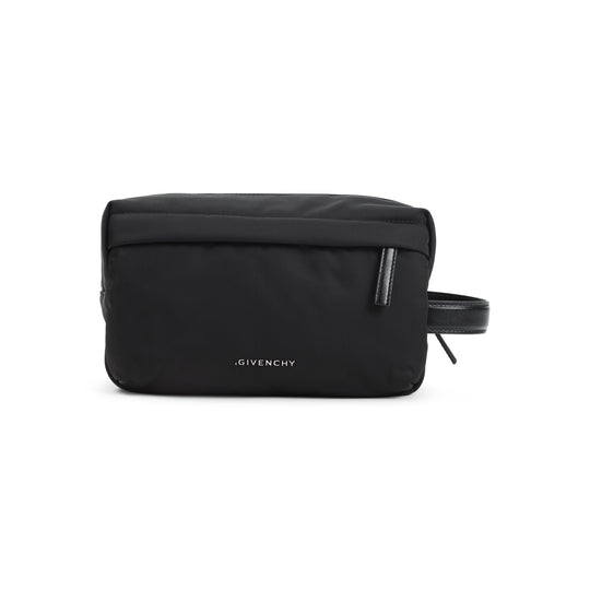 Black Polyamide Wash Bag