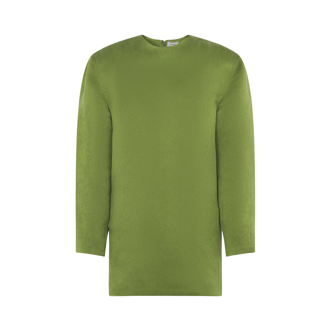 Saint Laurent Mini dresses - Verde | ee997e0c5c3d8e5b376ed99069a3fb7f27045ffb