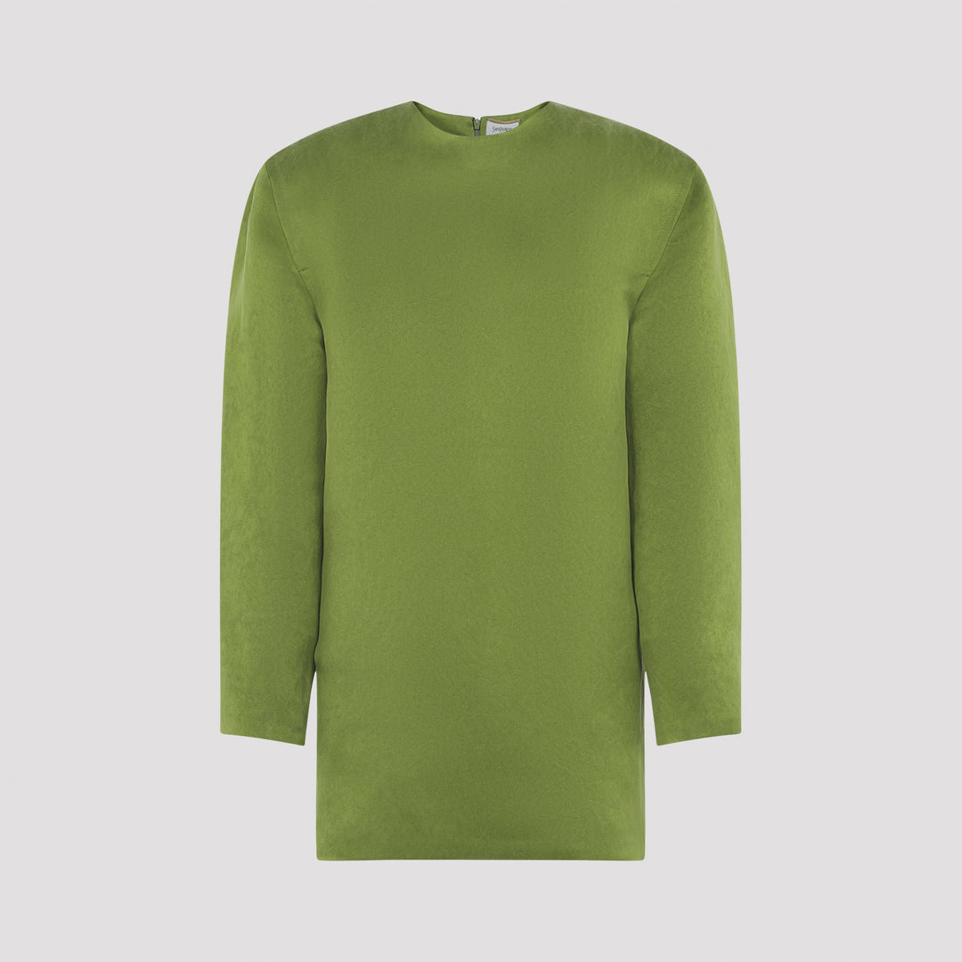 Saint Laurent Mini dresses - Verde | a1be03dd8b6b67b1cac5942caee353d8b8190a53