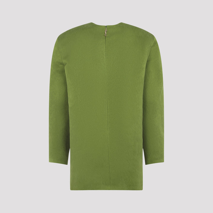 Saint Laurent Mini dresses - Verde | f04f7cff186678af789fe2e66f6b12cdaa04cd18