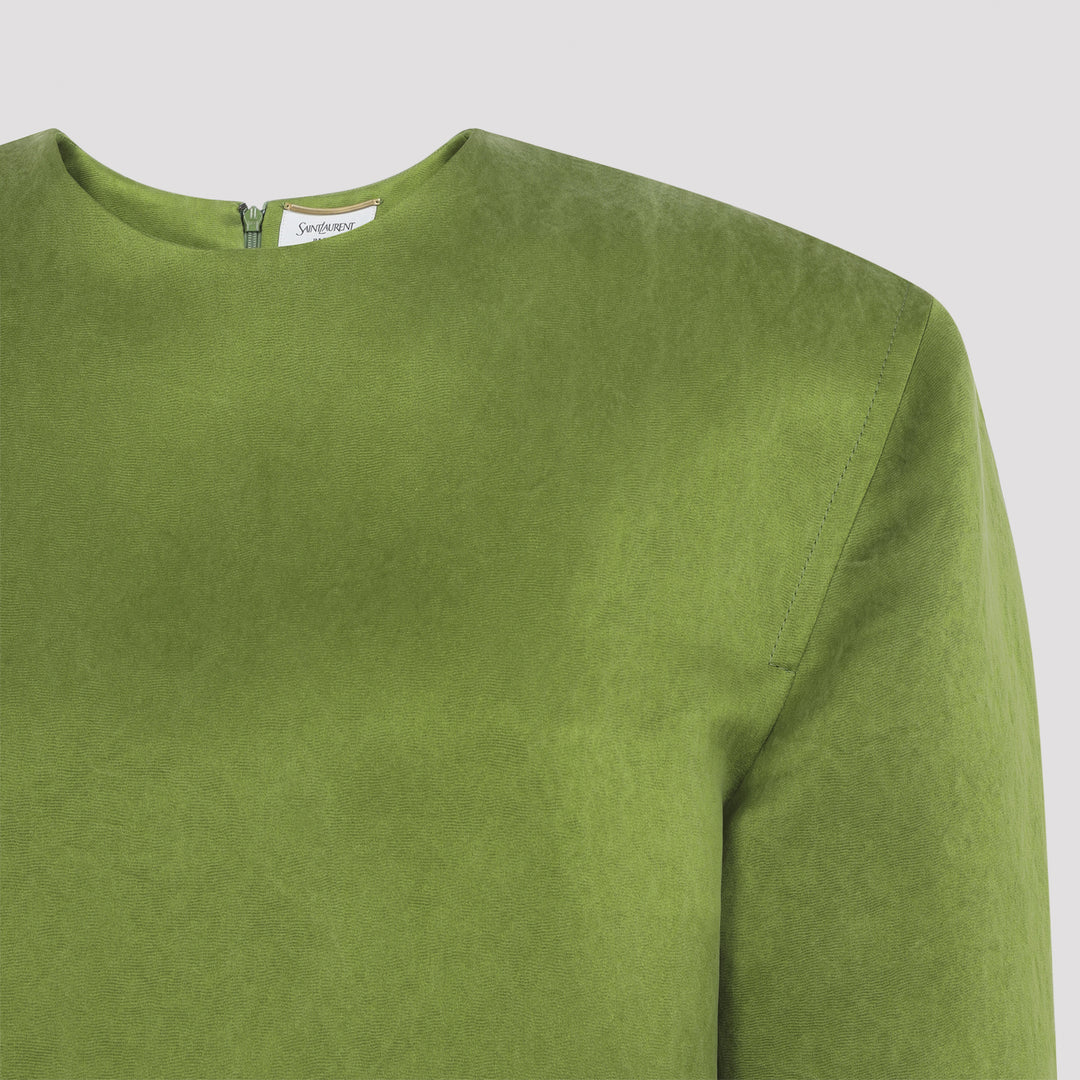 Saint Laurent Mini dresses - Verde | 8fa12c94595055c5f05b6b9e74e0ee47b29e25fc