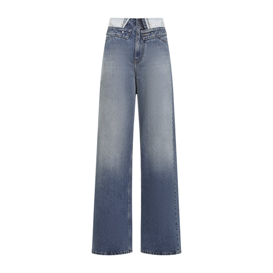 Light Blue 5-Pocket Cotton Jeans
