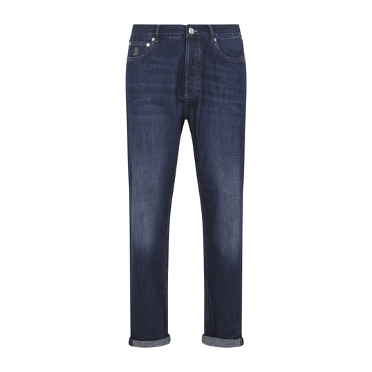 Blue Iconic Cotton Jeans
