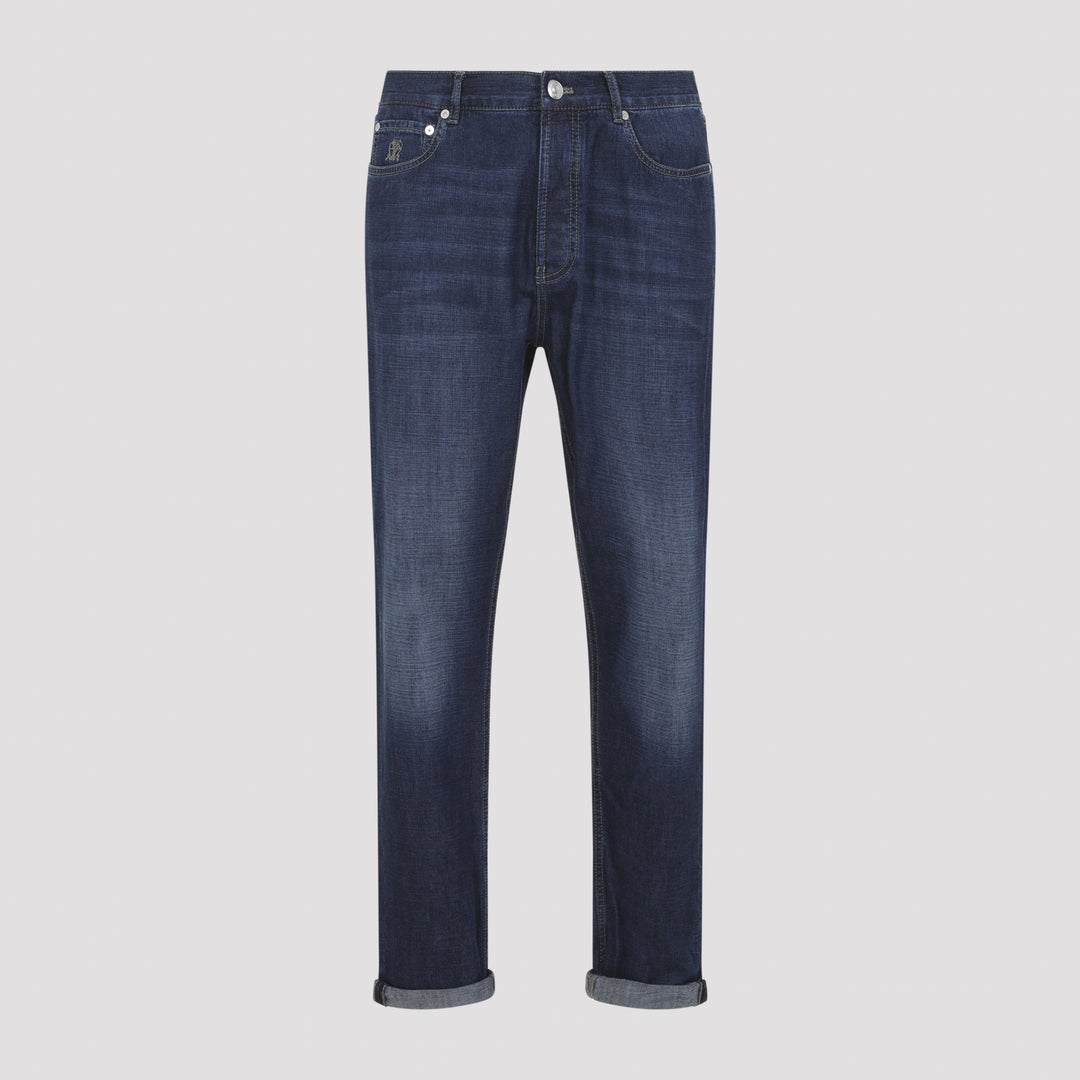 Brunello Cucinelli Jeans - Blu | 556ab41c61c9fe8b0e815bac95737cf59b018ef4