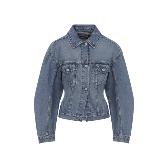 Blue La Veste De-Nimes Cotton Jacket