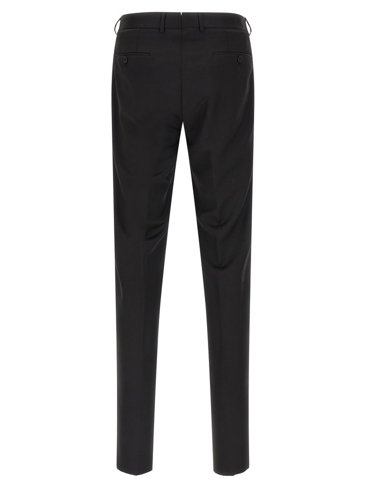 Zegna Mohair Wool Dress Suits - Nero | bf1e2fd633d94e2e53cd9a909249206e23629049