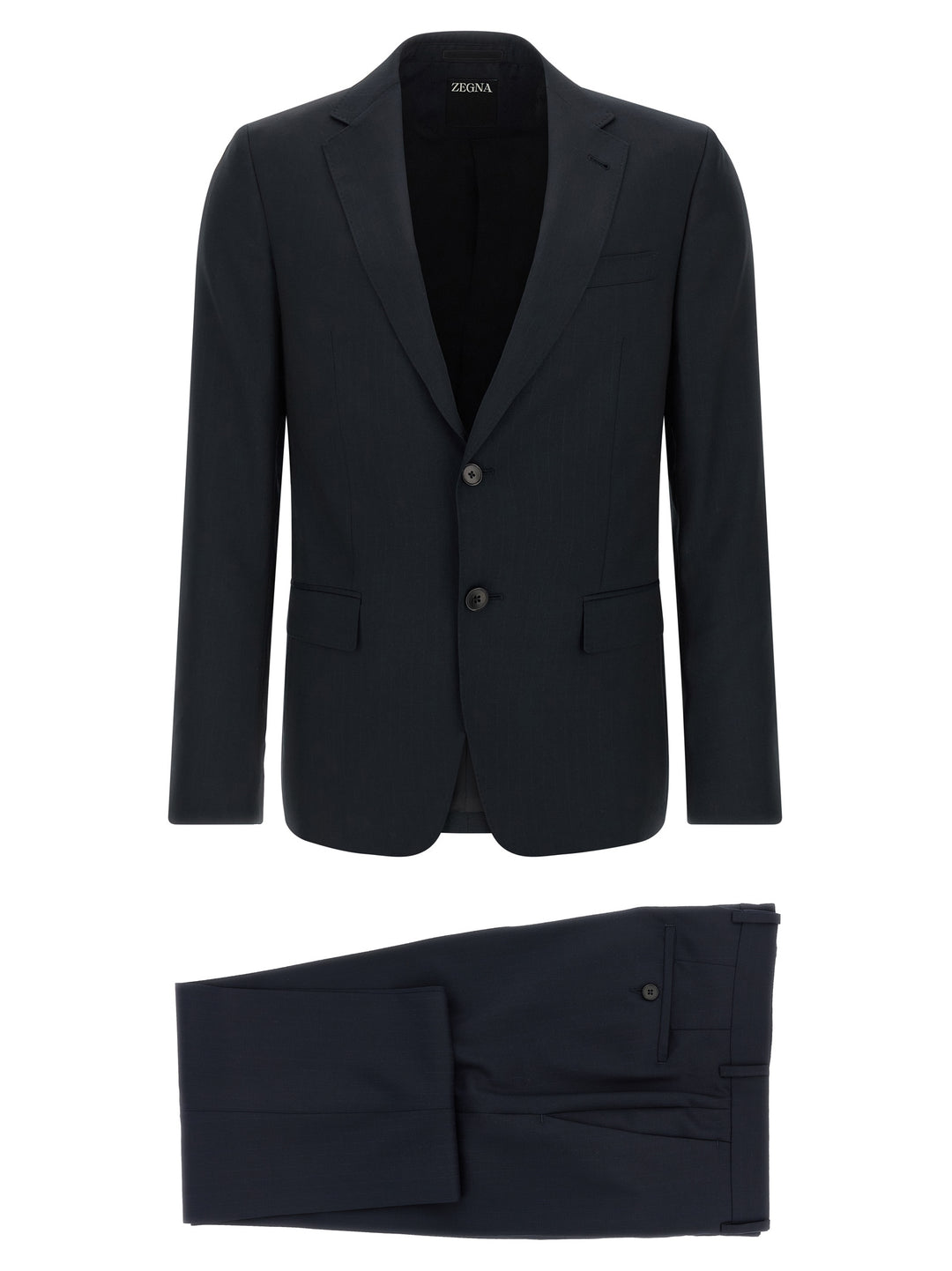 Zegna Pinstriped Dress Suits - Blu | a6a89e38f237010405e6ee4f96e14f3871367646