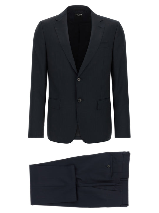 Pinstriped Dress Suits Blu