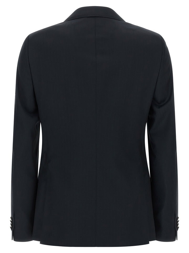 Zegna Pinstriped Dress Suits - Blu | 54a7fa39077950eb024d127a63097ea90ee378e4