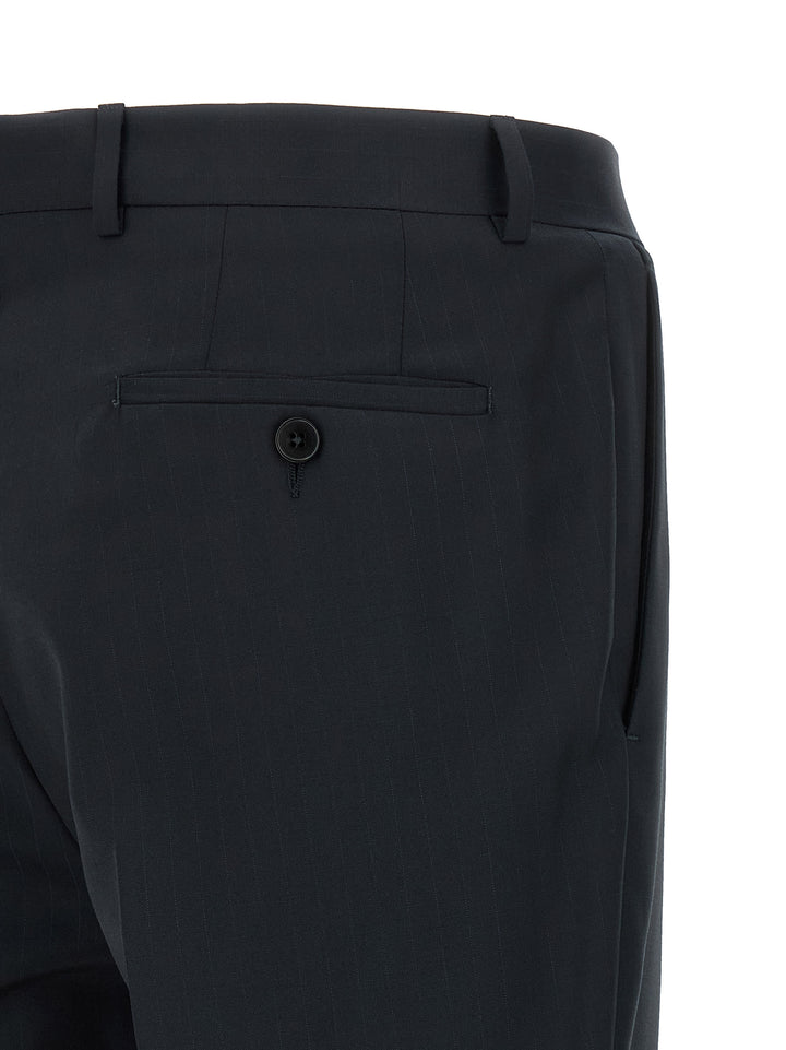 Zegna Pinstriped Dress Suits - Blu | 4c9e4876bc3b7315ec672d36f05f32098dfabd54