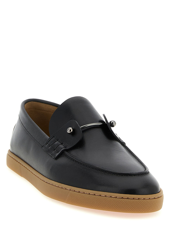 Christian Louboutin Chambeliboat Mocassini - Nero | f68078f9326e6a7ae66d98ee0cf58501c99c7546