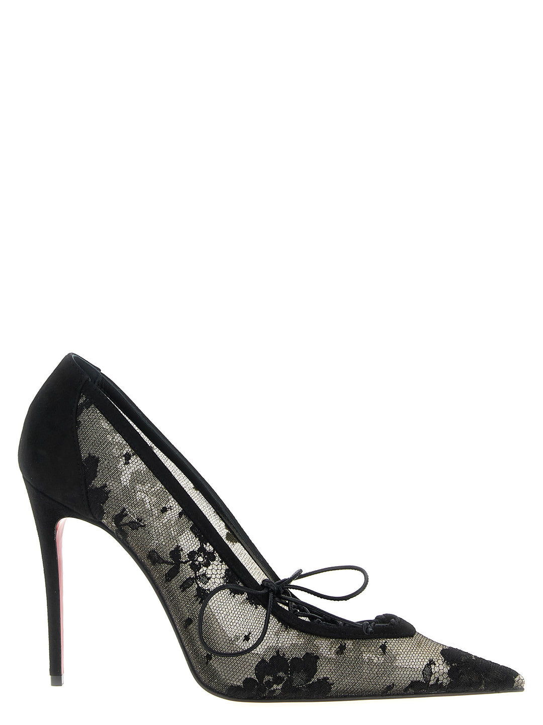 Christian Louboutin Km Lace Decollete - Nero | 87d6fba513cff6dd5fe084bbe9ae230a503ee396