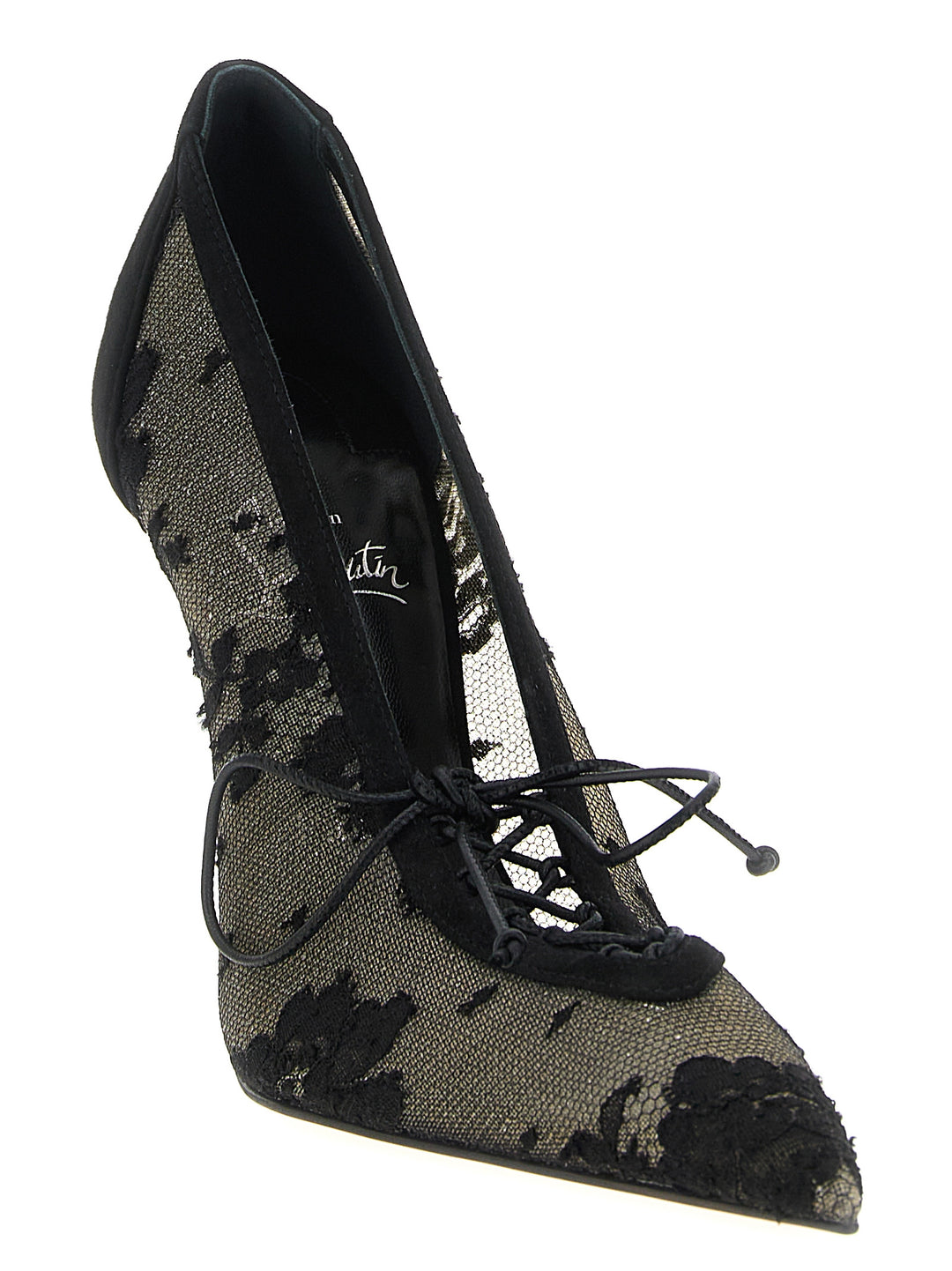 Christian Louboutin Km Lace Decollete - Nero | f165938ffd5470173608ab4e613a752183ca9ffb