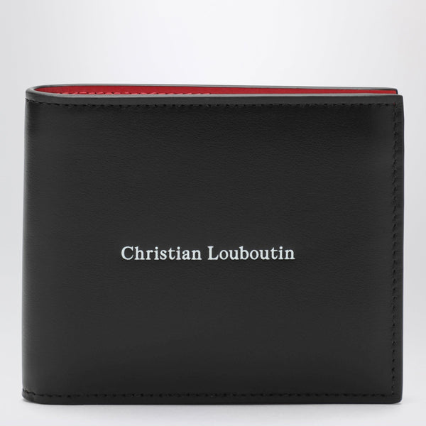 Black Leather Wallet With Logo