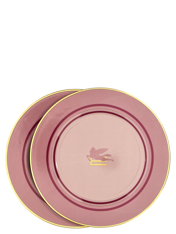 Etro Home Logo Placeholder 2-Plate Set ⌀ 32 Cm Plates - Rosa | cdfaf4e77d3d1b2dc74041d27af130e78bdeae49