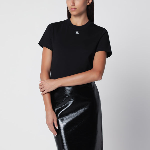 Black Ac Logo Cotton T-Shirt