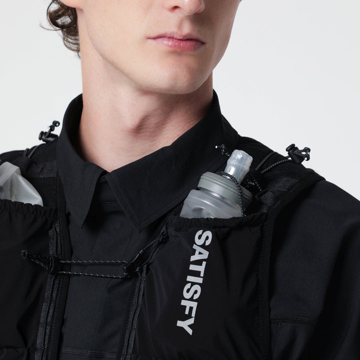 Satisfy Gilet de course à hydratation Justice Cordura 5L noir