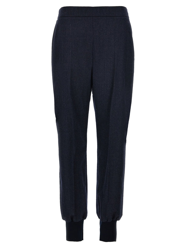 Stella Mccartney Wool Joggers Pantaloni - Blu | 57716ddd44575df93df2961ecba54f61458c157a