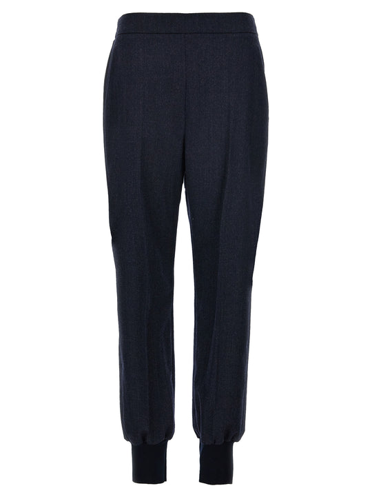 Wool Joggers Pantaloni Blu