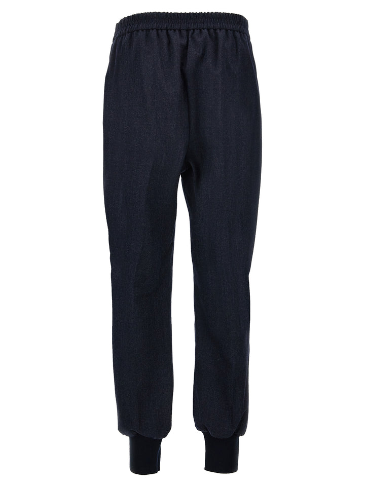 Stella Mccartney Wool Joggers Pantaloni - Blu | c0b04aa51b18e226c101db4ba91c9cb45624f291