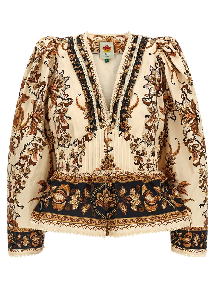 Farm Rio Majestic Garden Sand Camicie - Beige | 85867e26da1e38454628f8154b9c609b62d43b1e