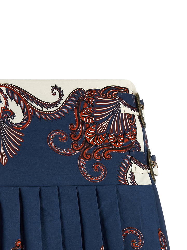 Farm Rio Blue Arabesque Gonne - Blu | b1d9c58e40dcfa3c9382684b630508c07556599f