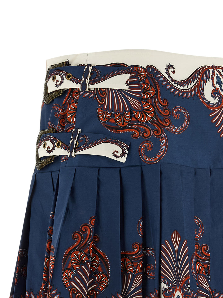 Farm Rio Blue Arabesque Gonne - Blu | 2fafdce8e2e90ee426c469d20e73e26e855866c2