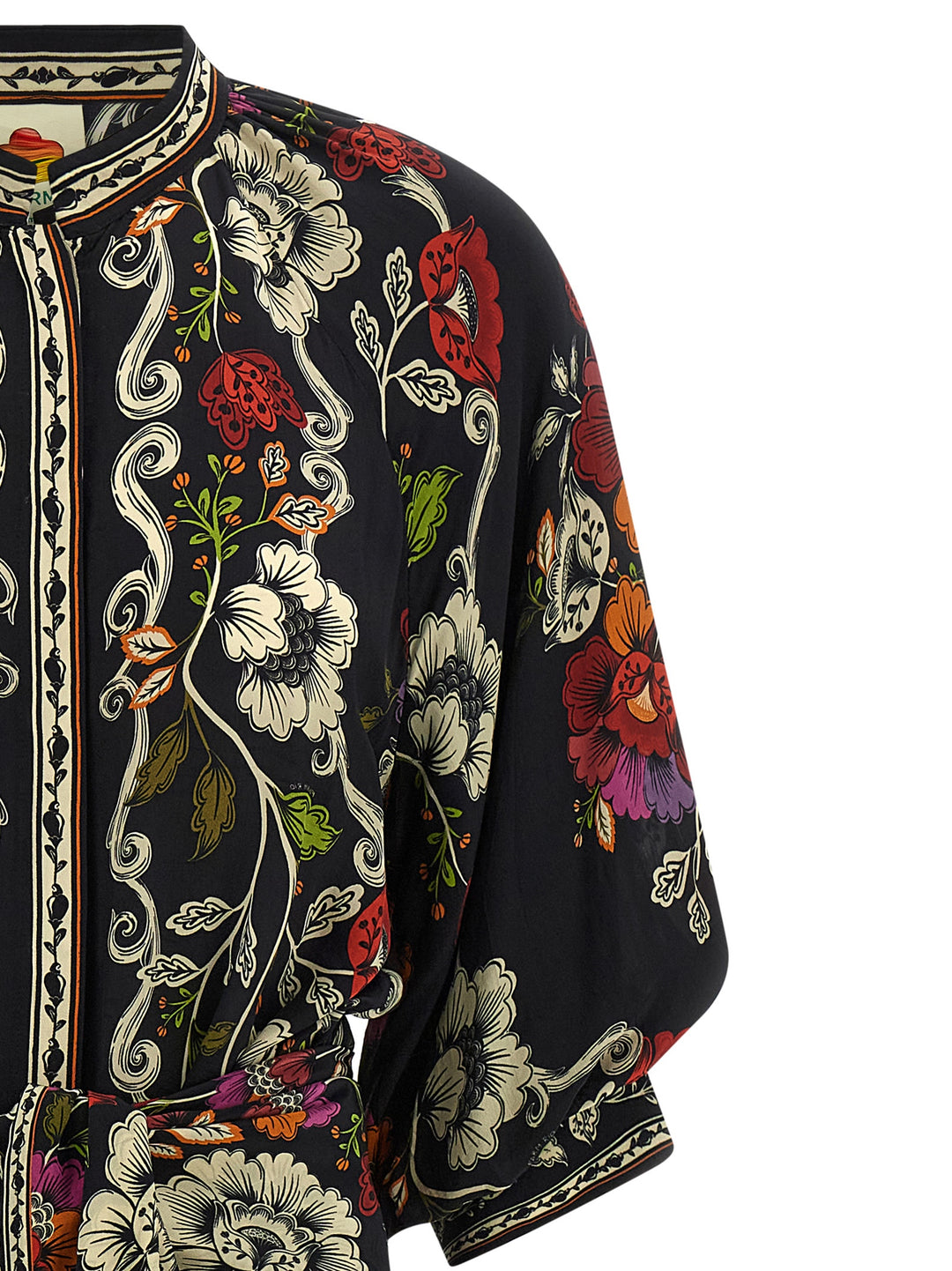 Farm Rio Rococò Flowers Abiti - Nero | 2562f7e32c46fea52a95f41d94b2ebf4cf14e4fb