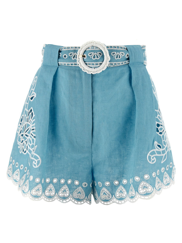 Romantic Richelieu Bermuda E Short Celeste