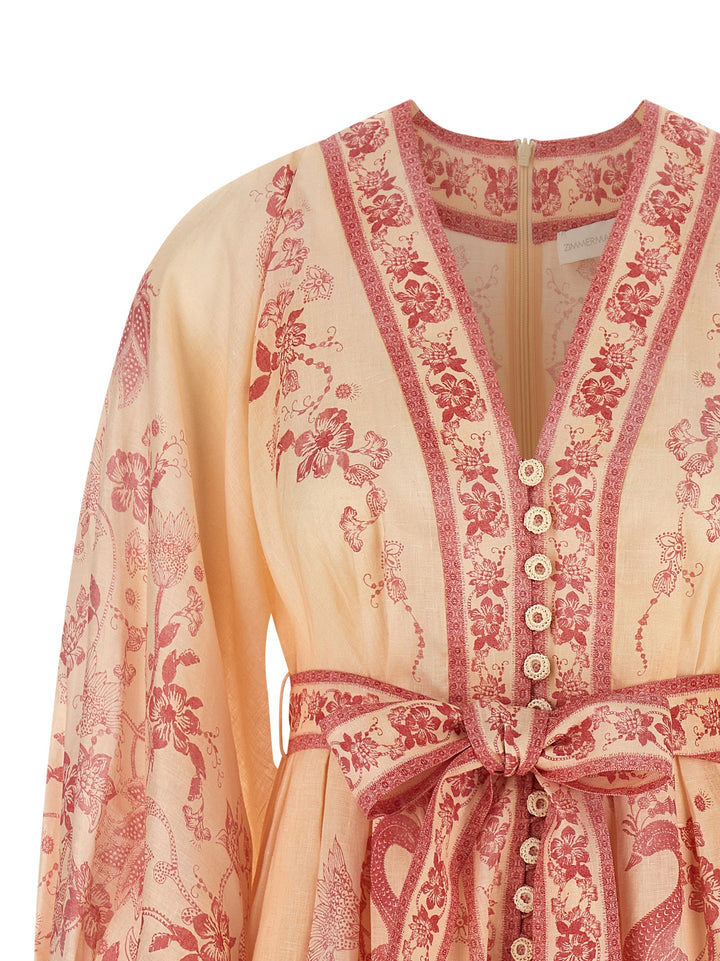 Zimmermann Lucky Plunge Abiti - Rosa | 5ecbfa41a9afbfcfa6058ba7338c843f2f225669