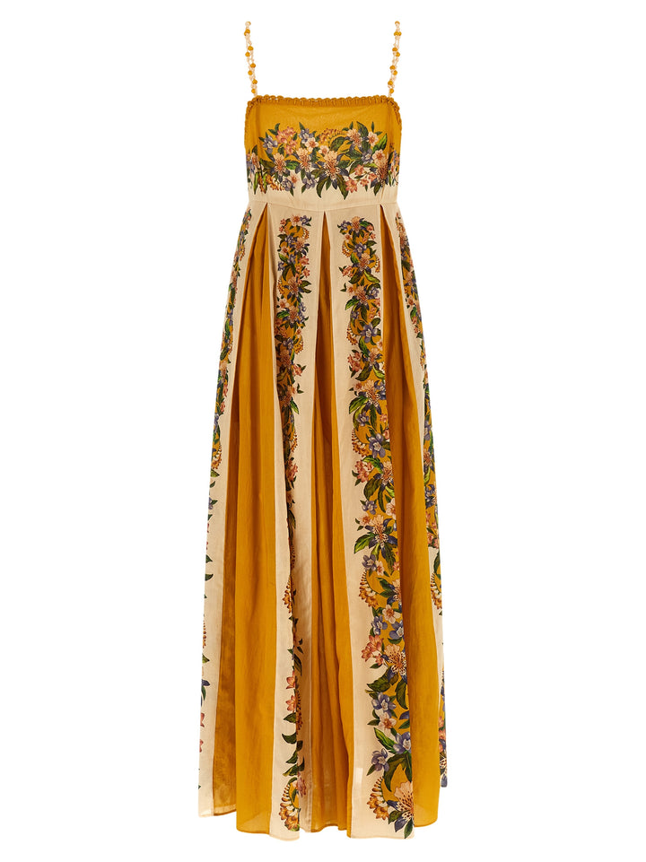 Farm Rio Sand Hilo Stripes Maxi Abiti - Giallo | c87ebdc39899ed2c067cdd5be2b3b90923a56f22