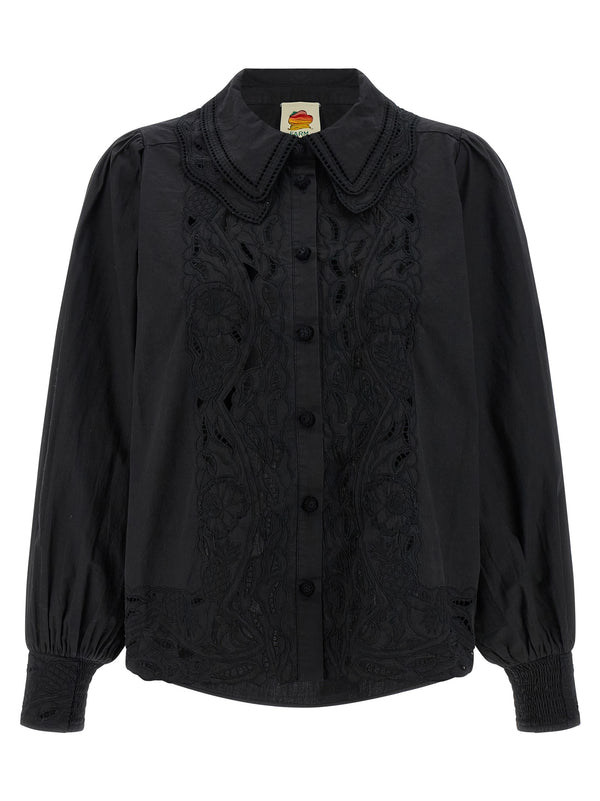 Camisa Negra Bordada